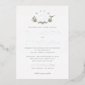 Inséparables "R" Faire-part de mariage à huile de (Recto)