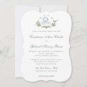 Inséparables "R" Faire-part de mariage Monogramme (Devant)