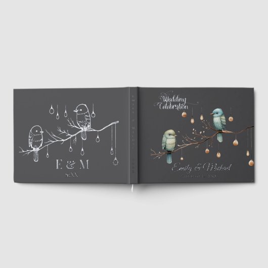 Inséparables rustiques de bois Mariage romantique (Complet)