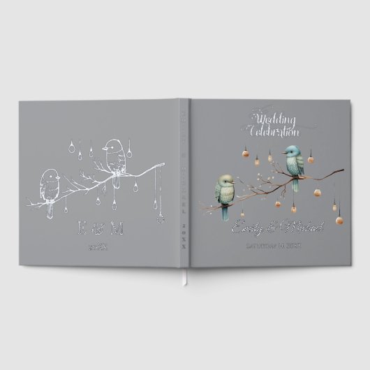 Inséparables rustiques de bois Mariage romantique (Complet)