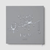 Inséparables rustiques de bois Mariage romantique (Verso)