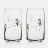 Inséparables rustiques de bois Mariage romantique (Verso)