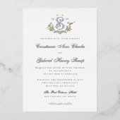 Inséparables "S" Faire-part de mariage à huile de  (Recto)