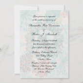 Inséparables sur Faire-part de mariage Floral Wrea (Dos)