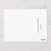 Inséparables sur la carte de Mariage bleu marine (Dos)