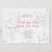 Inséparables sur le Faire-part de mariage blanc ma (Dos)