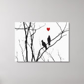 Inséparables sur toile (Recto)