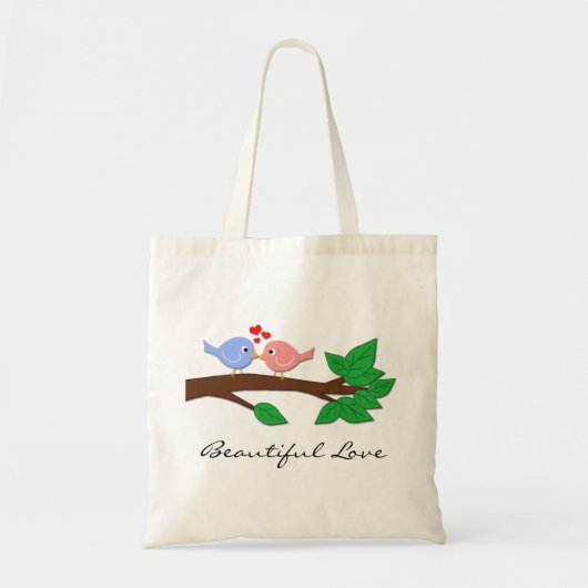Inséparables sur une branche :: Beau sac fourre-to (Devant)