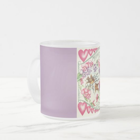 inséparables Vintage Valentine Mug (Devant gauche)