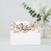 Inséparables Vintages bleu et ivoire Mariage RSVP (Debout devant)