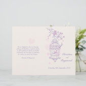 Inséparables violet rose grand programme de mariag (Debout devant)