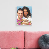 Inséparables Votre Photo Toile Enveloppée (Insitu(Salon))