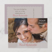 INSÉRER LA PHOTO - Carte postale / RSVP / Invitati (Devant / Derrière)