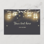 Insérer une carte Mason rustique Jars Chalk lumièr (Devant)