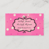 Insérer une photo / bulles perdues - Carte de visi (Dos)