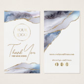 Insérez le paquet d'agate bleu gris (Devant & derrière)