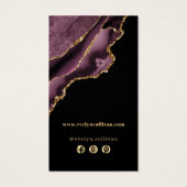 Insérez le paquet d'agate de mauve foncé (Dos)