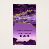 Insérez l'emballage de faux feuille d'agneau viole (Dos)