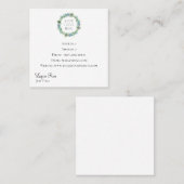 Insérez votre Carte de visite de Carré de logo (Devant / Derrière)