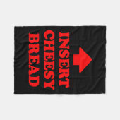 Insert Cheesy Bread Fleece Deken (Voorkant (Horizontaal))