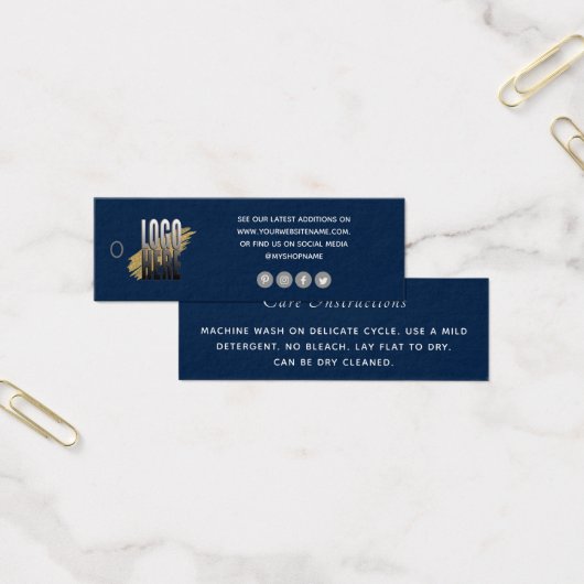 Insert de colis de soins de vêtements à logo bleu (Bureau)
