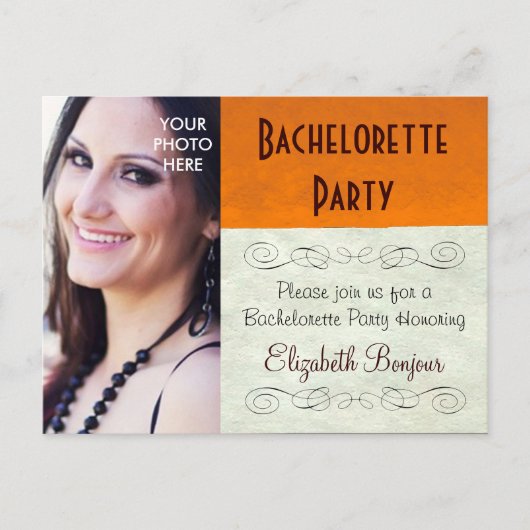 INSERT DE PHOTO ~ Carte postale / Bachelorette d'i (Devant)