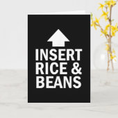 Insert Rice And Beans Thanksgiving Pointing Arrow  Kaart (Gele Bloem)