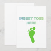 Insert Toes Here Bedankkaart (Voorkant / Achterkant)