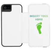 Insert Toes Here Incipio iPhone Portemonnee Hoesje (Agenda Open)