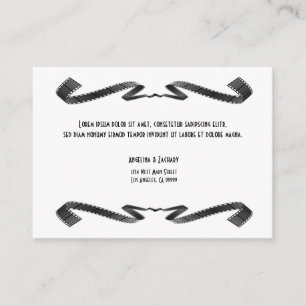 Insertion contemporaine de faire-part de mariage