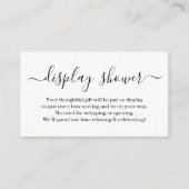 Insertion de douche d'affichage pour invitation -  (Devant)