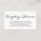 Insertion de douche d'affichage pour invitation -  (Devant)