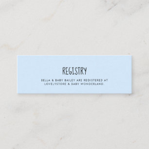 Insertion de la carte de registre du Baby shower b