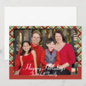Insertion de la carte photo de Noël (Devant / Derrière)