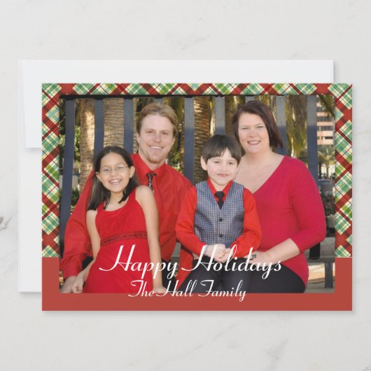 Insertion de la carte photo de Noël (Devant)