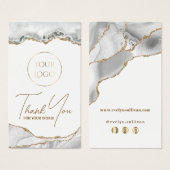 Insertion de package d'agate blanc (Devant & derrière)