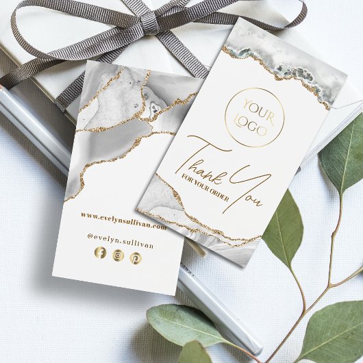 Insertion de package d'agate blanc