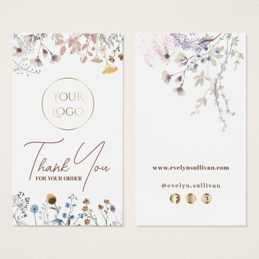 Insertion de package fleur sauvage (Devant & derrière)