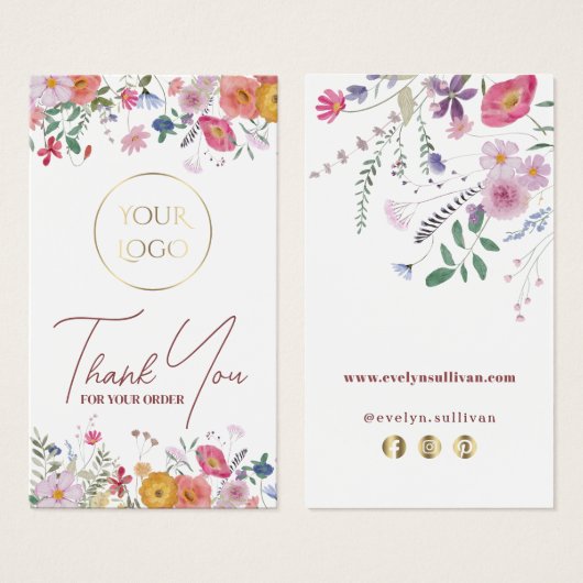 Insertion de package fleur sauvage frais (Devant & derrière)