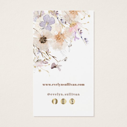 Insertion de package fleur sauvage séché (Dos)