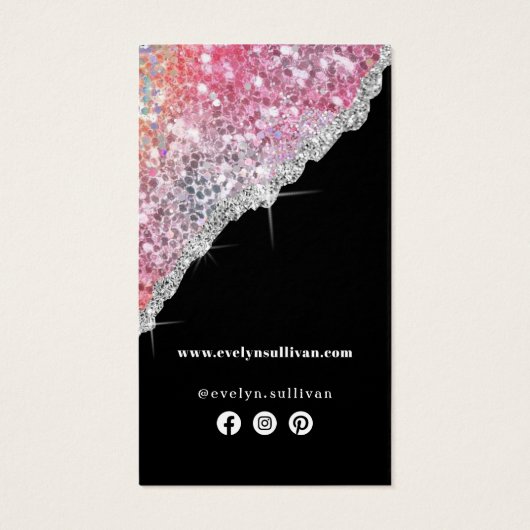 Insertion de parties scintillant rose Faux (Dos)