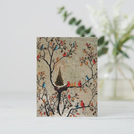 INSERTION de PHOTO de carte postale de ~ de nid (Debout devant)