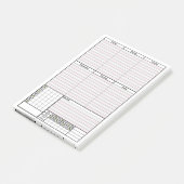 Insertion de post-it de page de planificateur (Incliné)