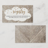 Insertion de registre pour invitation à Baby showe (Devant / Derrière)