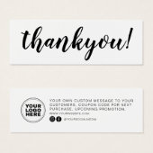 Insertion d'ordre de Merci d'entreprise de script  (Devant & derrière)