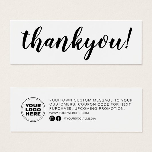 Insertion d'ordre de Merci d'entreprise de script (Devant & derrière)