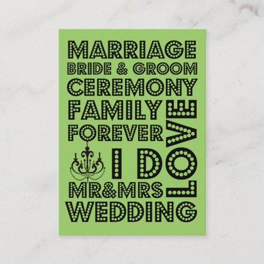 Insertions de carte Faire-part de mariage style Ve (Devant)