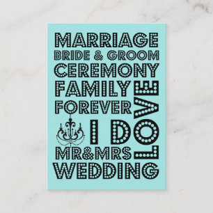 Insertions de carte Faire-part de mariage style Ve