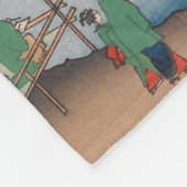 Inside Akiba Shrine Ukiyo-e Japans Kunst Fleece Deken (Hoek)