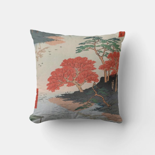 Inside Akiba Shrine  Ukiyo-e Japans Kunst Kussen (Voorkant)